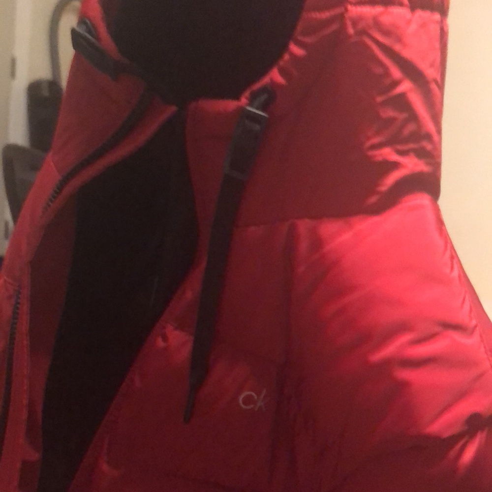 Small Size Red Calvin Klein Winter Coat